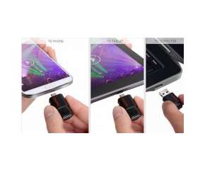 USB OTG Drive 32Gb 2 Đầu MicroUSB Cho Smartphone, Tablet, Máy Tính