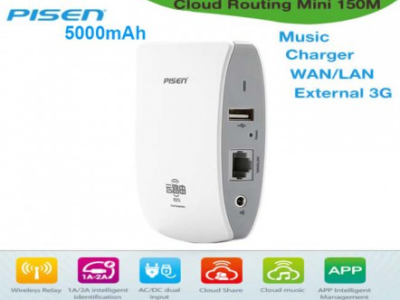 Bộ Phát Wifi 3G Pisen Cloud Router Box 5000mAh