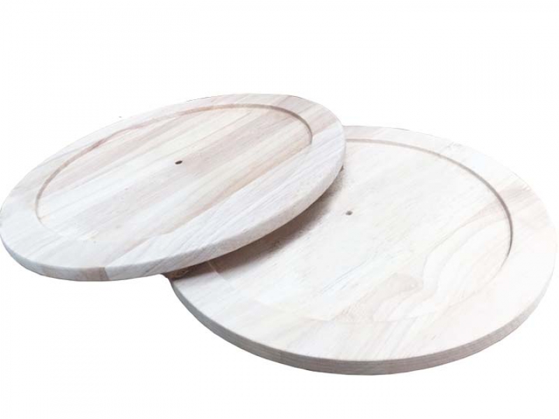 Bộ 2 đế lót gỗ tròn cho nồi, chảo, vật dụng nhà bếp
