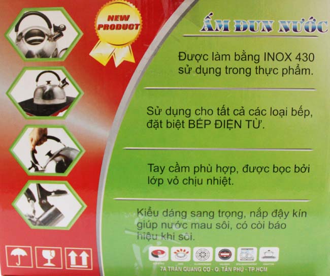 ấm đun inox cao cấp thiên lộc