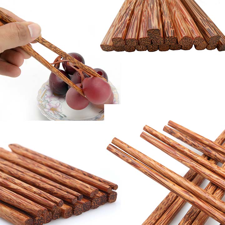 Sản phẩm được làm từ gỗ dừa tự nhiên, đảm bảo không bị đen, mốc, chịu lực tốt, khó cong, vênh.