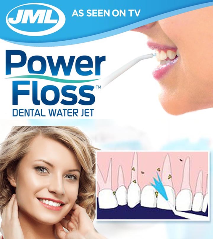 Sử dụng áp lực nước để làm sạch răng miệng chỉ với một cú bấm nút