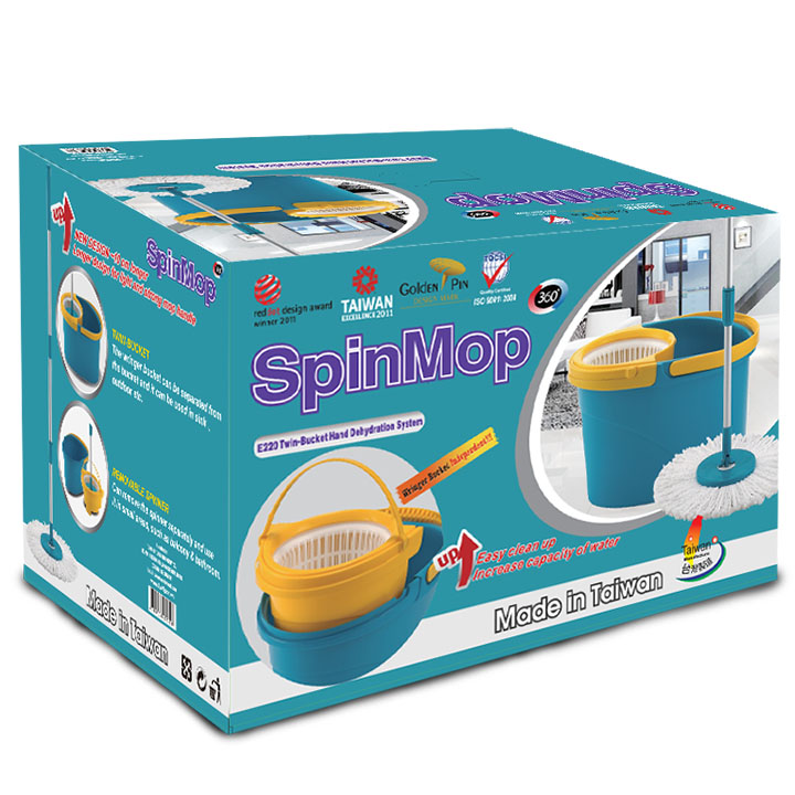 Bộ lau nhà đa năng 360 Spin Mop Taiwwan TW108 Chính Hãng