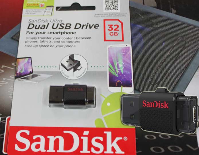 USB 32Gb Flash Drive Ultra Dual USB Drive 2 Đầu Cắm Micro-USB Cho Smartphone, Tablet, Máy Tính