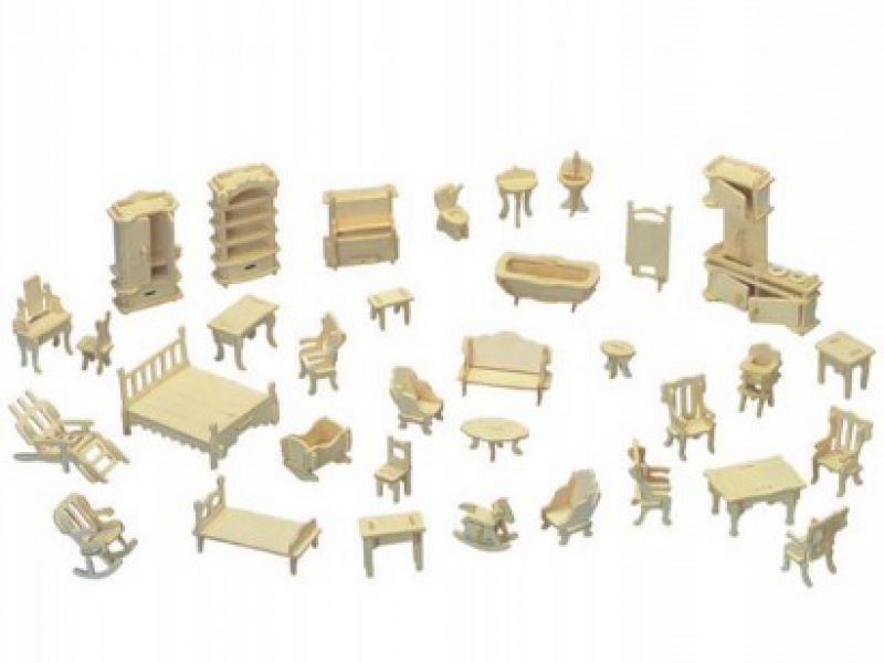 Bộ đồ chơi xếp hình 3D bằng gỗ giúp bé phát triển tư duy sáng tạo