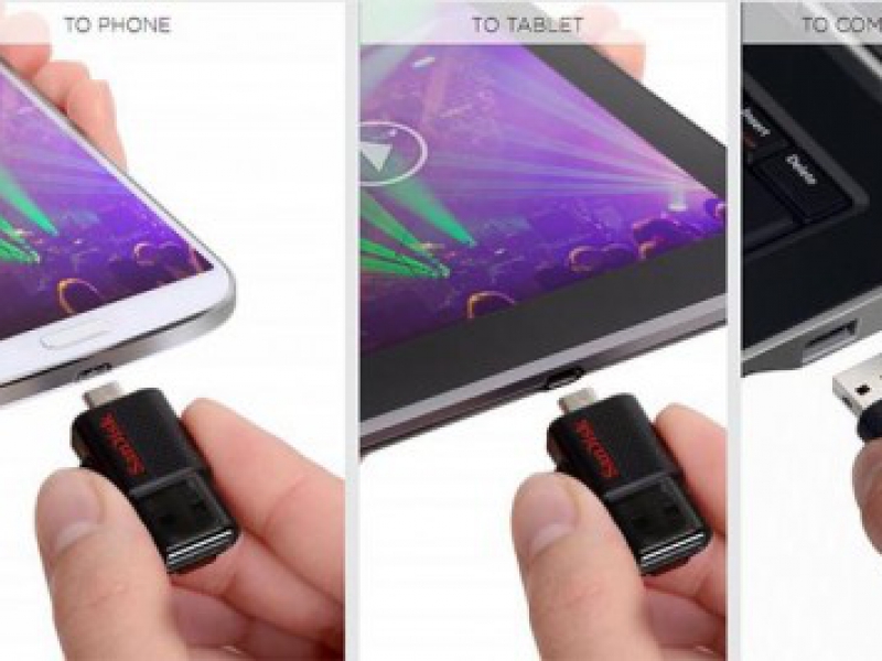 USB OTG Drive 32Gb 2 Đầu MicroUSB Cho Smartphone, Tablet, Máy Tính