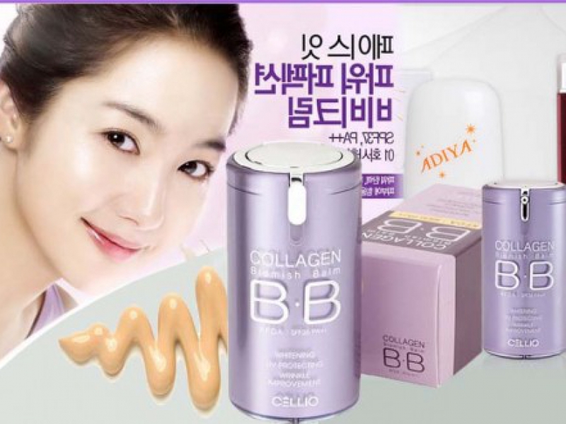 Kem Nền Cellio Collagen Blemish Balm B.B Hàn Quốc