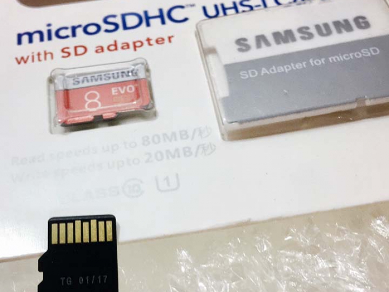 Thẻ Nhớ MicroSDHC 8GB Samsung EVO Plus SLASS10